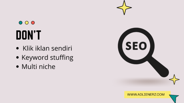 dont in SEO